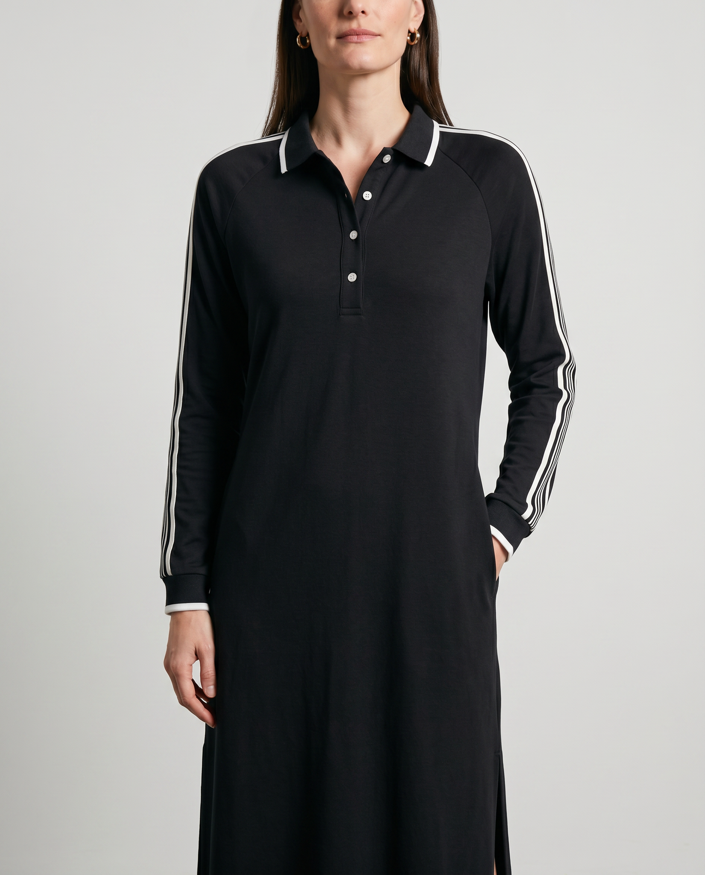 Avoria | Collared Button Maxi Dress
