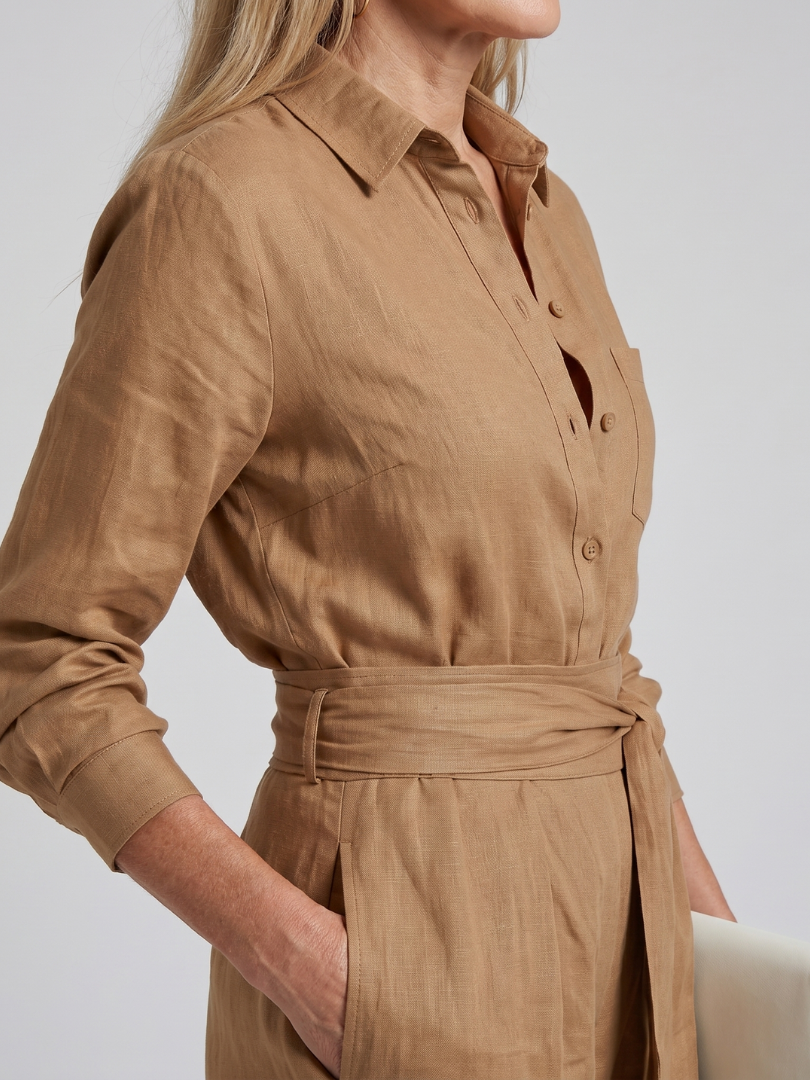 Jovie | Wide-Leg Button Jumpsuit