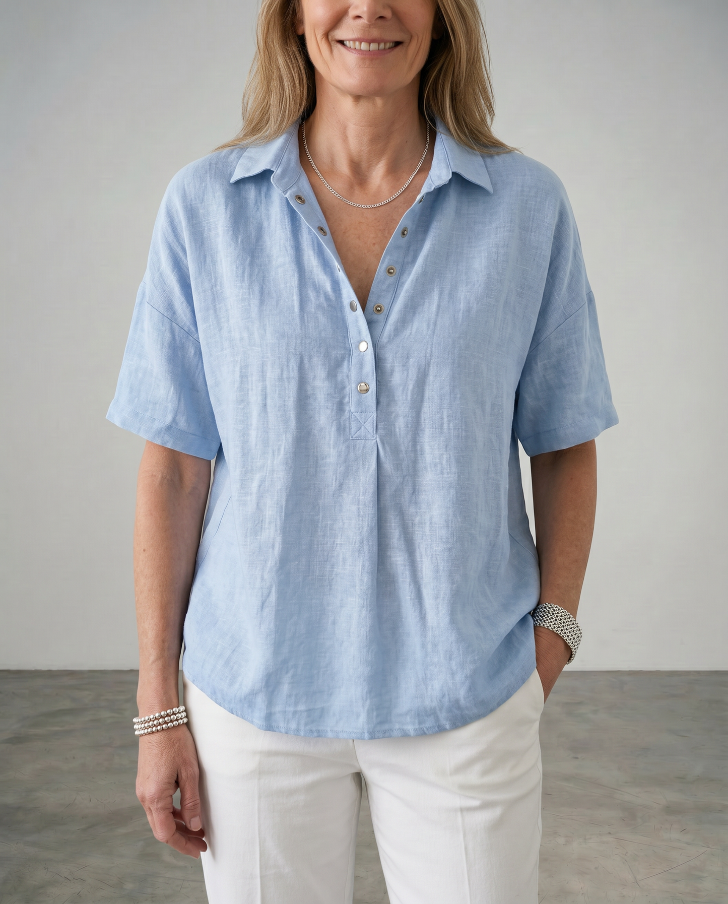 Cherelle | Collar Button Blouse