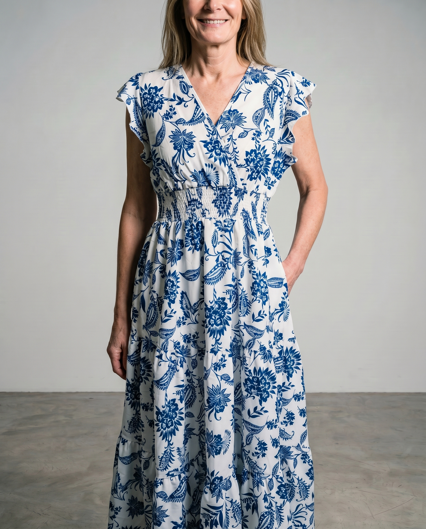 Alouette | Butterfly Sleeve Maxi Dress