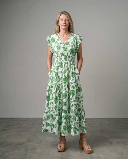 Alouette | Butterfly Sleeve Maxi Dress