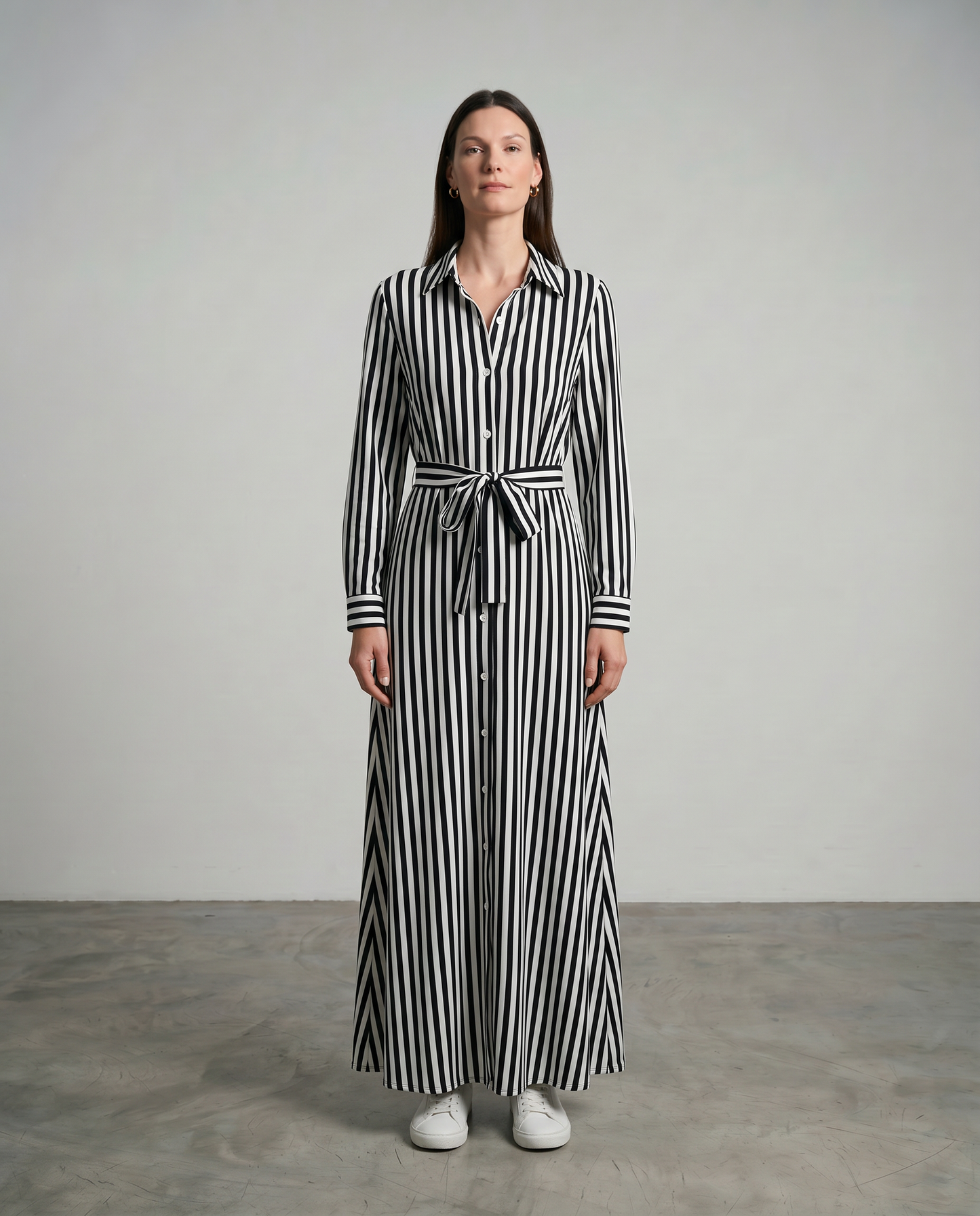Valentina | Striped Bow Maxi Dress