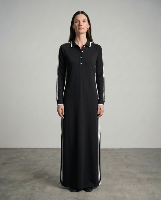 Avoria | Collared Button Maxi Dress