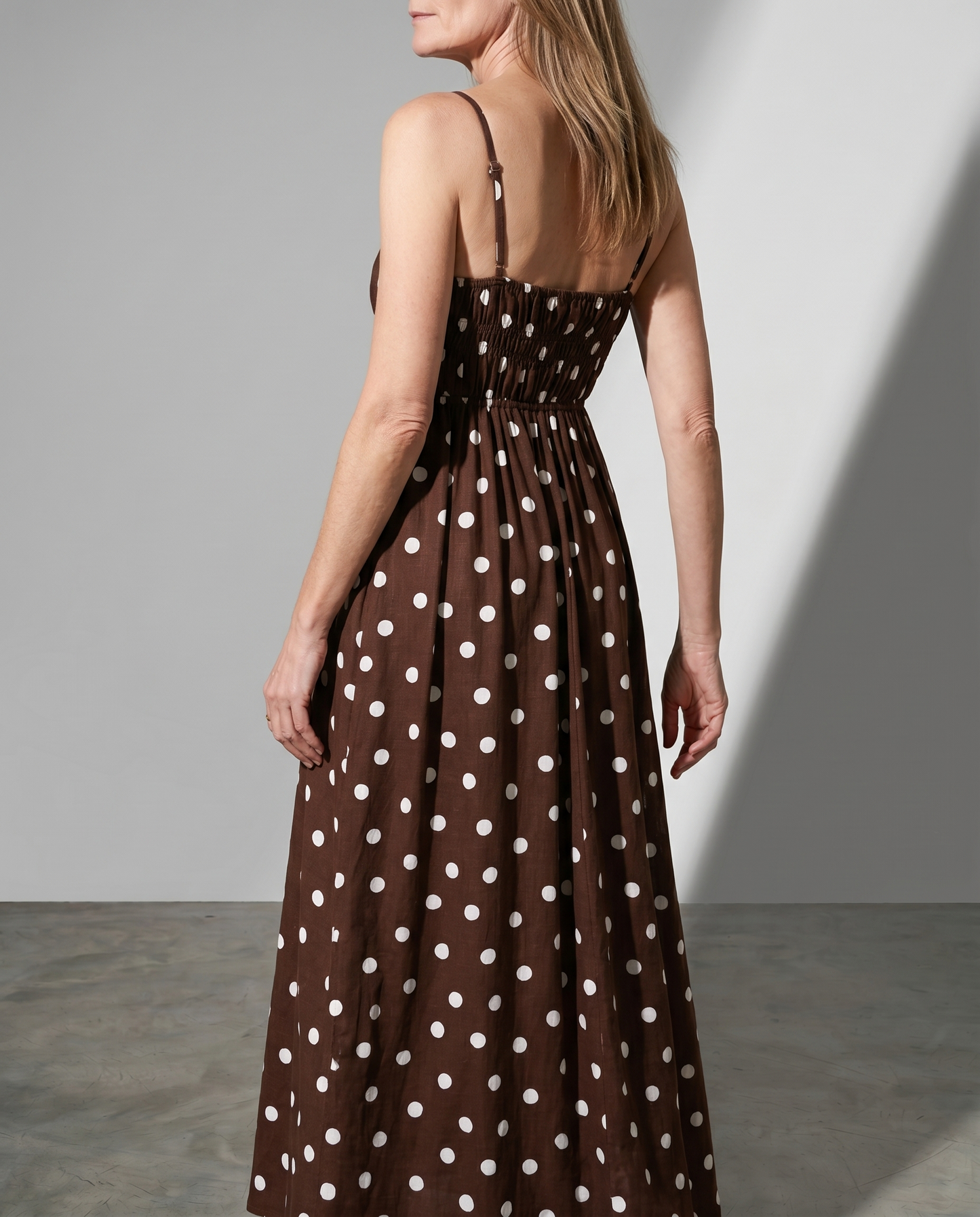 Savina | Polkadot Maxi Dress