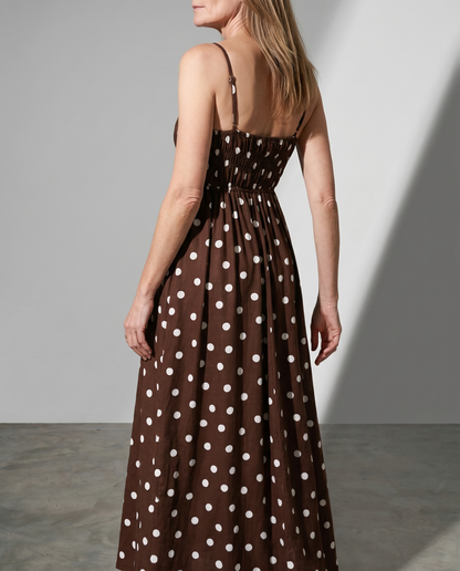 Savina | Polkadot Maxi Dress
