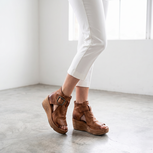 Valenne | Bohemian Wedge Sandals
