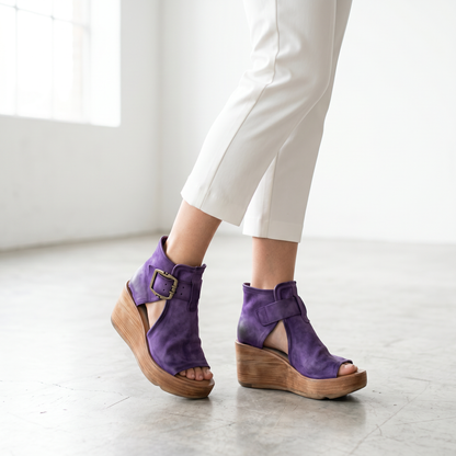 Valenne | Bohemian Wedge Sandals