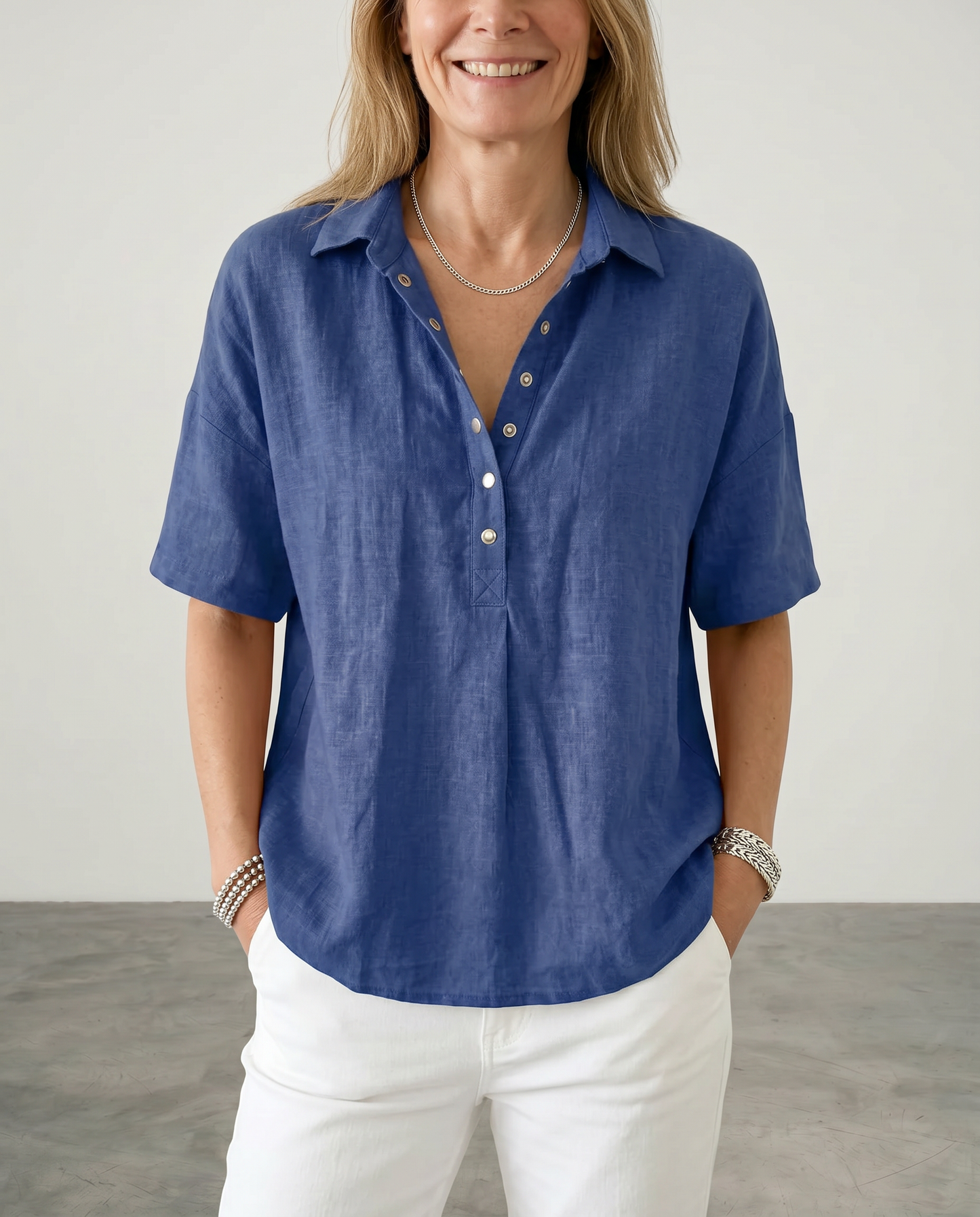 Cherelle | Collar Button Blouse