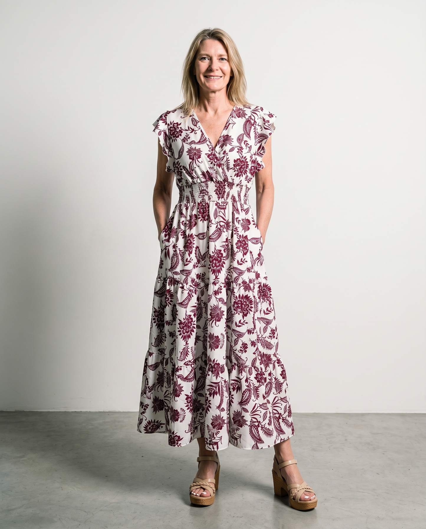 Alouette | Butterfly Sleeve Maxi Dress