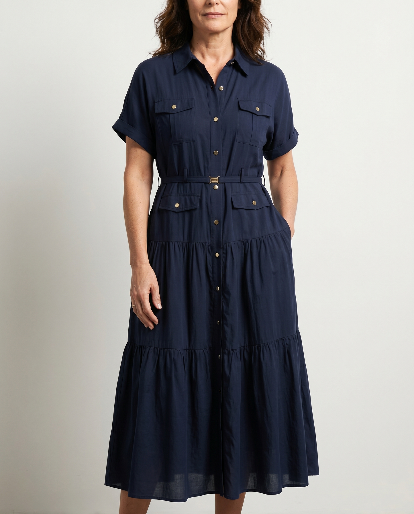 Vivienne | Navy Utility Dress