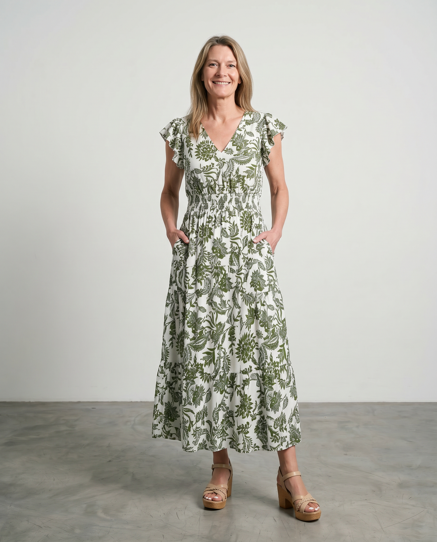 Alouette | Butterfly Sleeve Maxi Dress