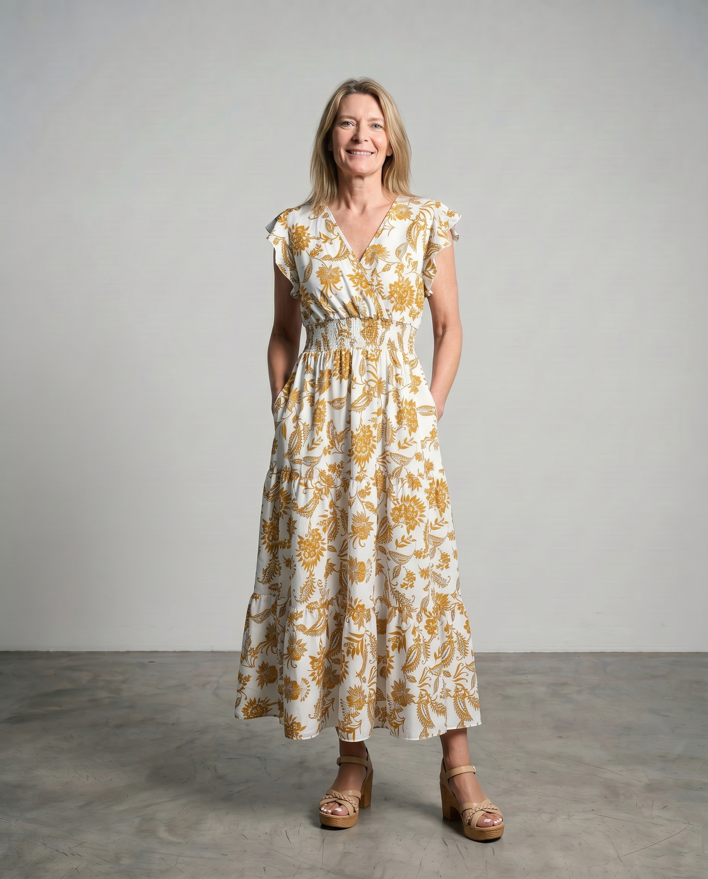 Alouette | Butterfly Sleeve Maxi Dress