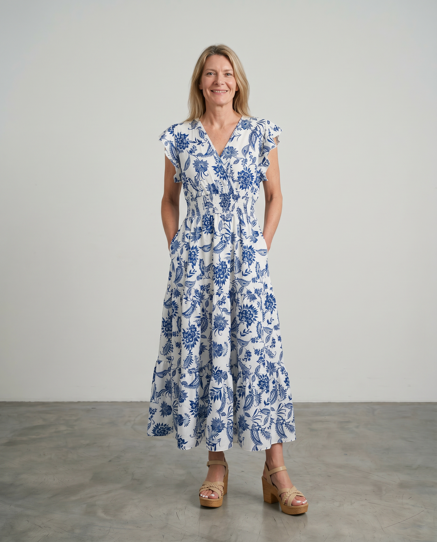 Alouette | Butterfly Sleeve Maxi Dress
