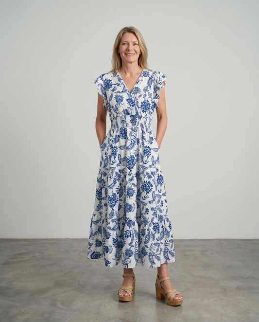 Alouette | Butterfly Sleeve Maxi Dress
