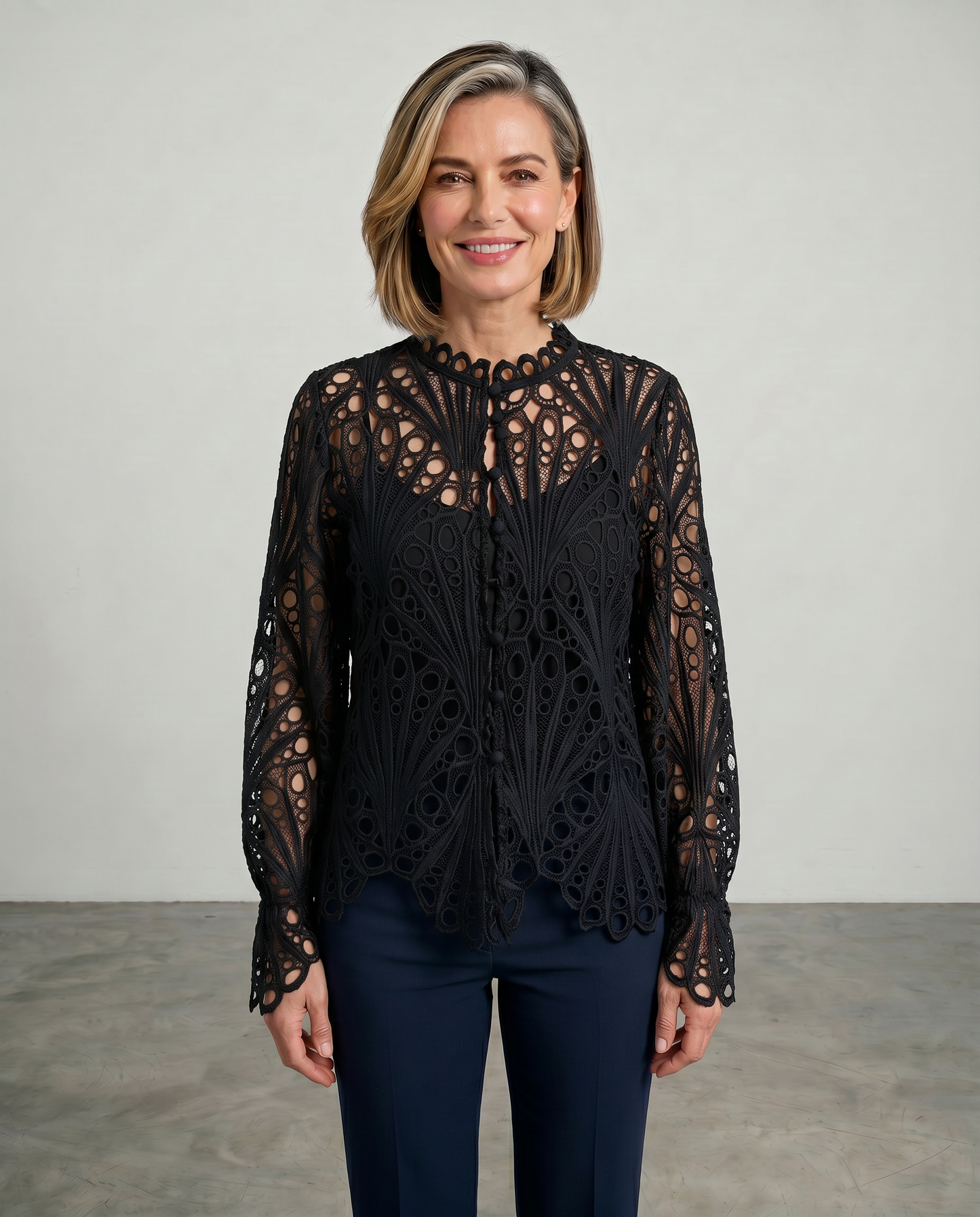 Marceys | Lace Blouse