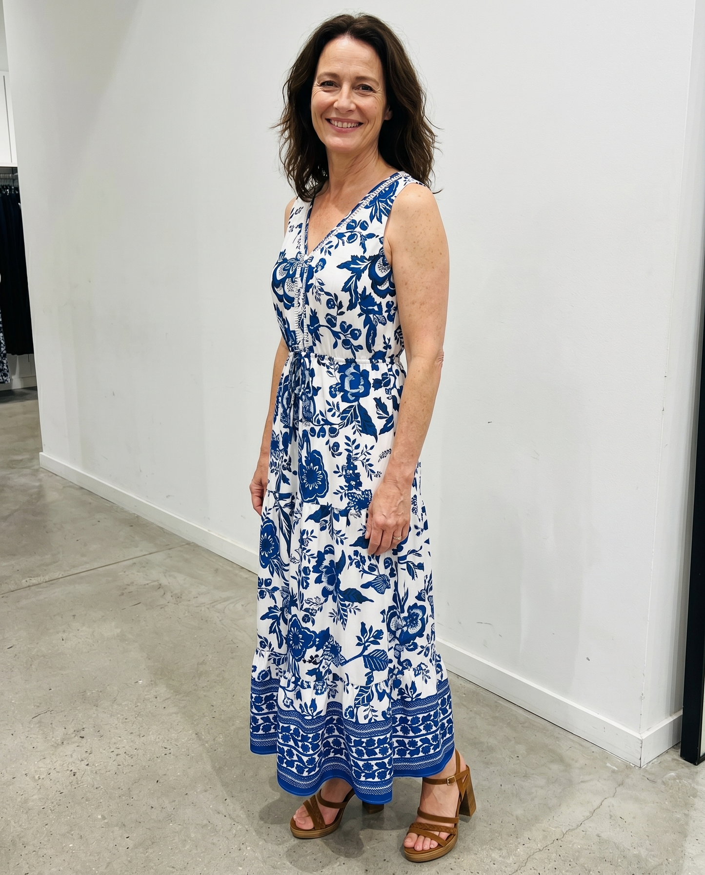Solaya | Bow Belt Maxi Dress
