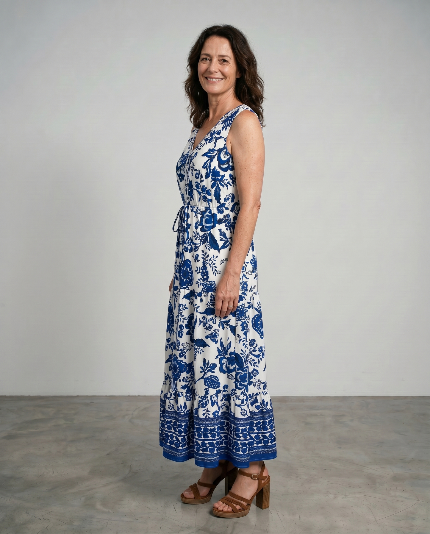 Solaya | Bow Belt Maxi Dress