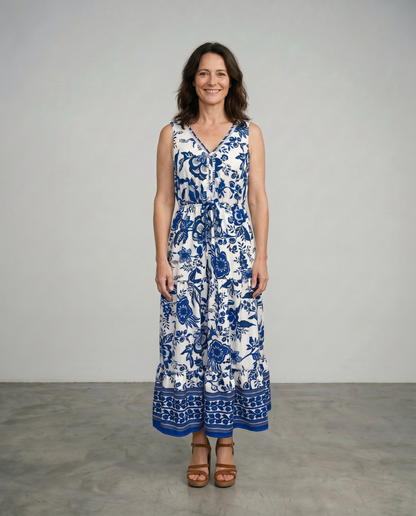 Solaya | Bow Belt Maxi Dress