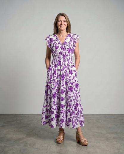 Alouette | Butterfly Sleeve Maxi Dress