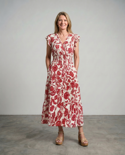 Alouette | Butterfly Sleeve Maxi Dress