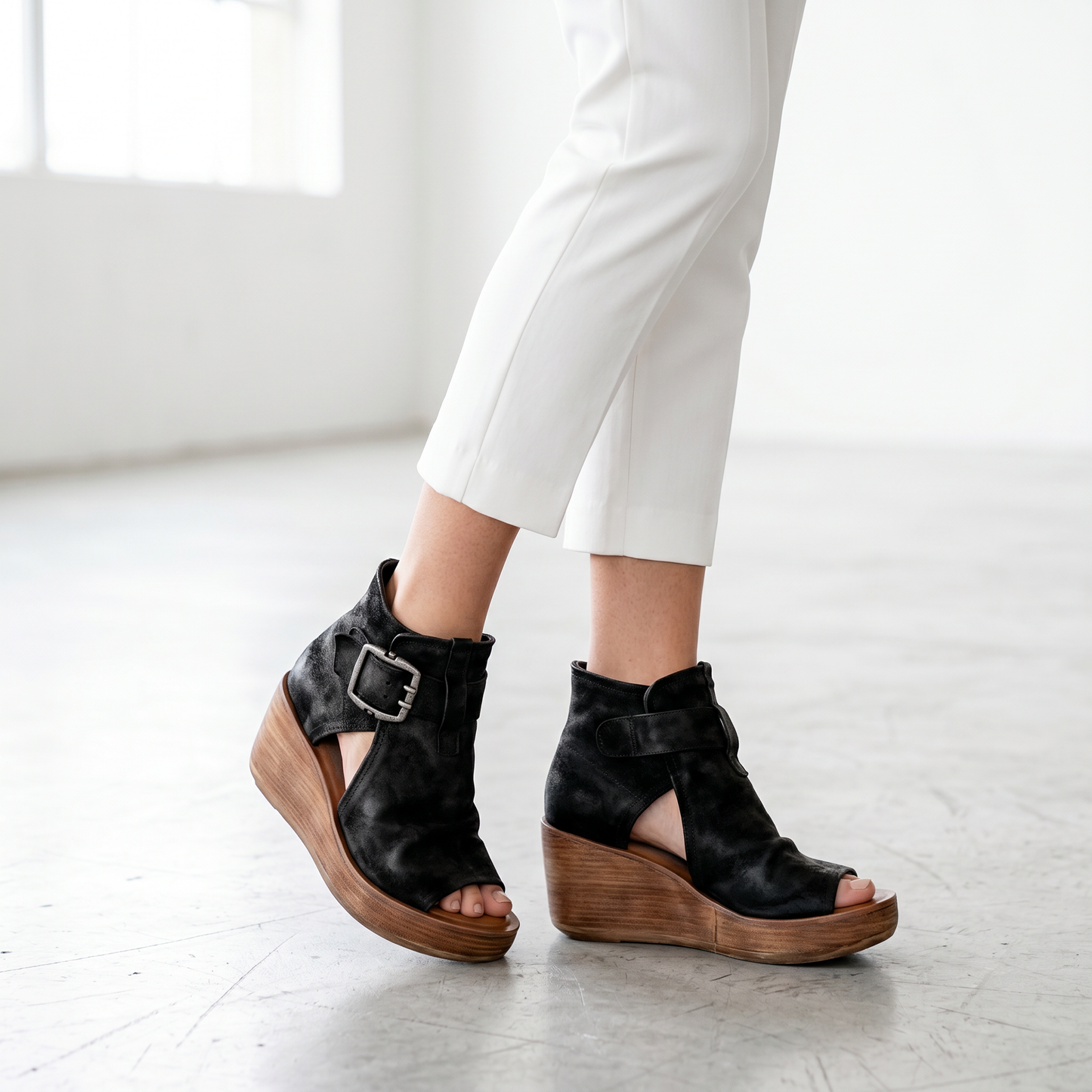 Valenne | Bohemian Wedge Sandals