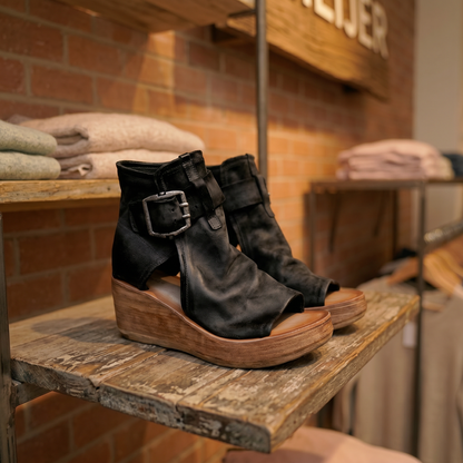Valenne | Bohemian Wedge Sandals
